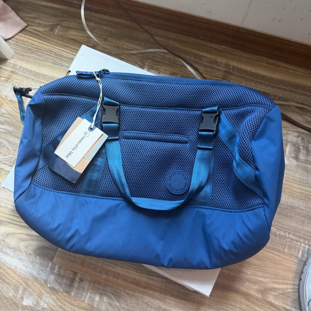 United By Blue Blue Women's Crossbody Tote - Mesh Accent